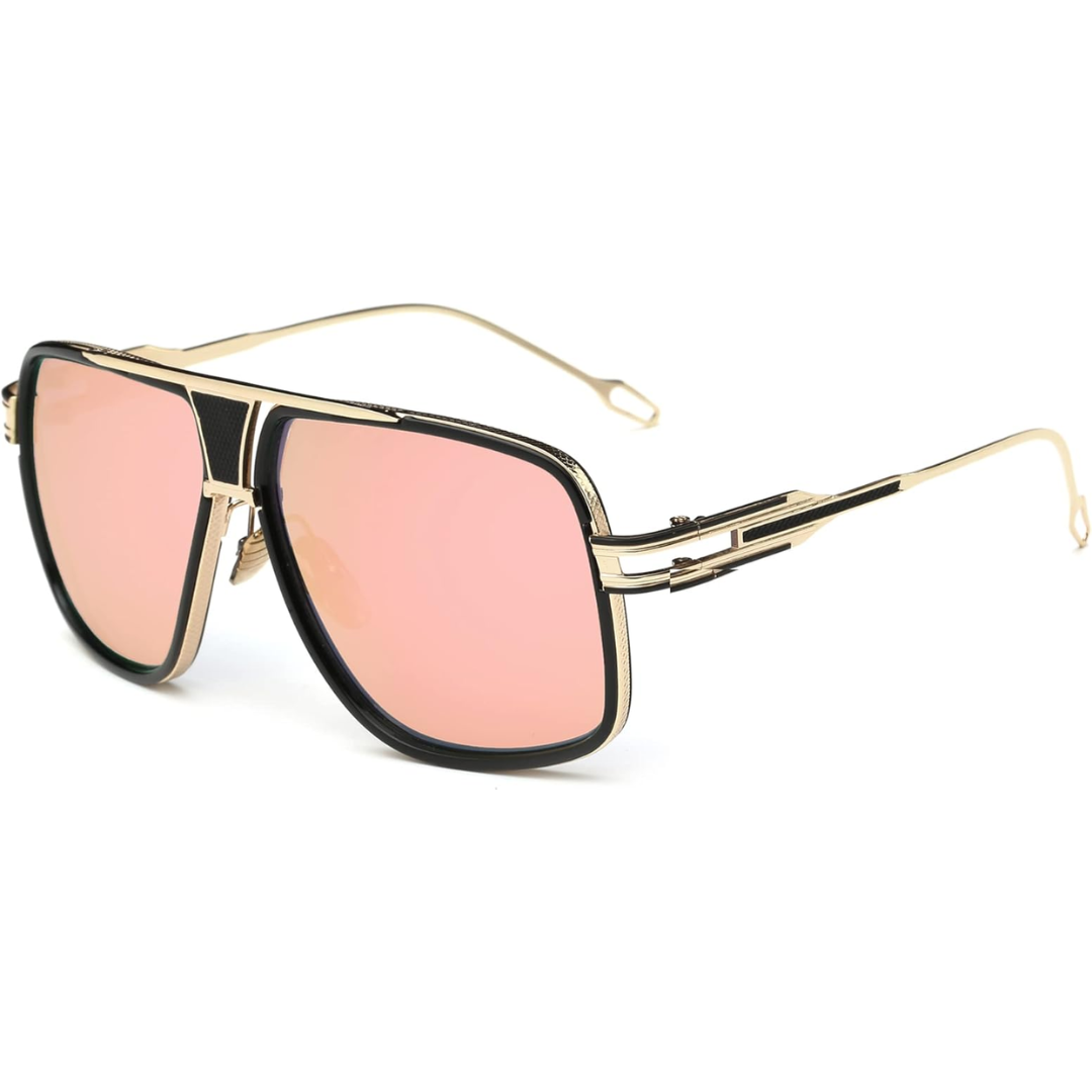 Jimmy Classic Aviator Sunglasses for Men with Case