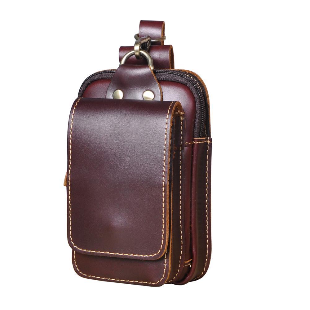 Lorenzo Genuine Leather Waist Pack for Travel