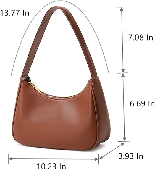 Sabrina Chic Mini Hobo Bag for Day and Night with Zip