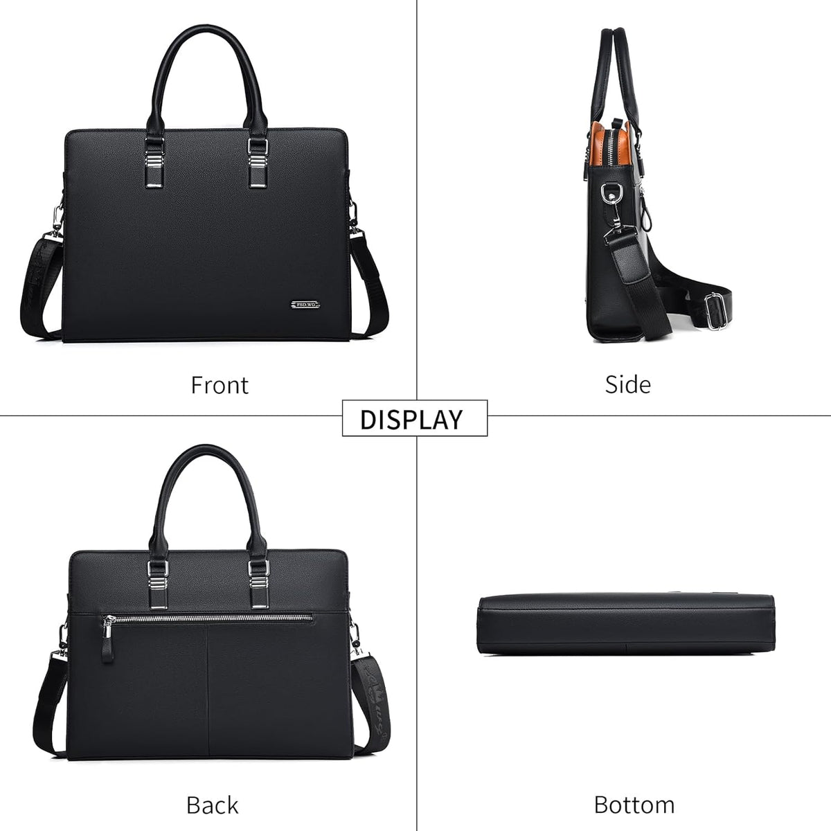 Morgan Genuine Leather Laptop Briefcase for Work