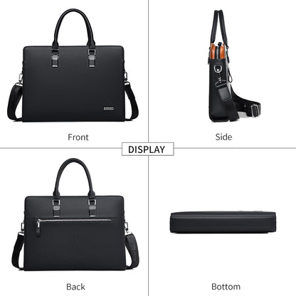 Morgan Genuine Leather Laptop Briefcase for Work