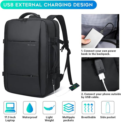 Avery Expandable 26-45L Travel Backpack and Duffle