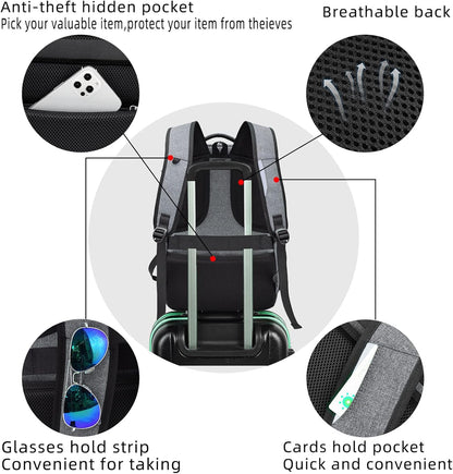 Rory Water-Resistant 17-Inch Laptop Travel Backpack