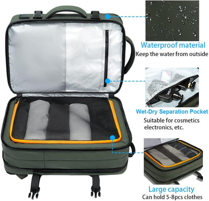 Avery Expandable 26-45L Travel Backpack and Duffle