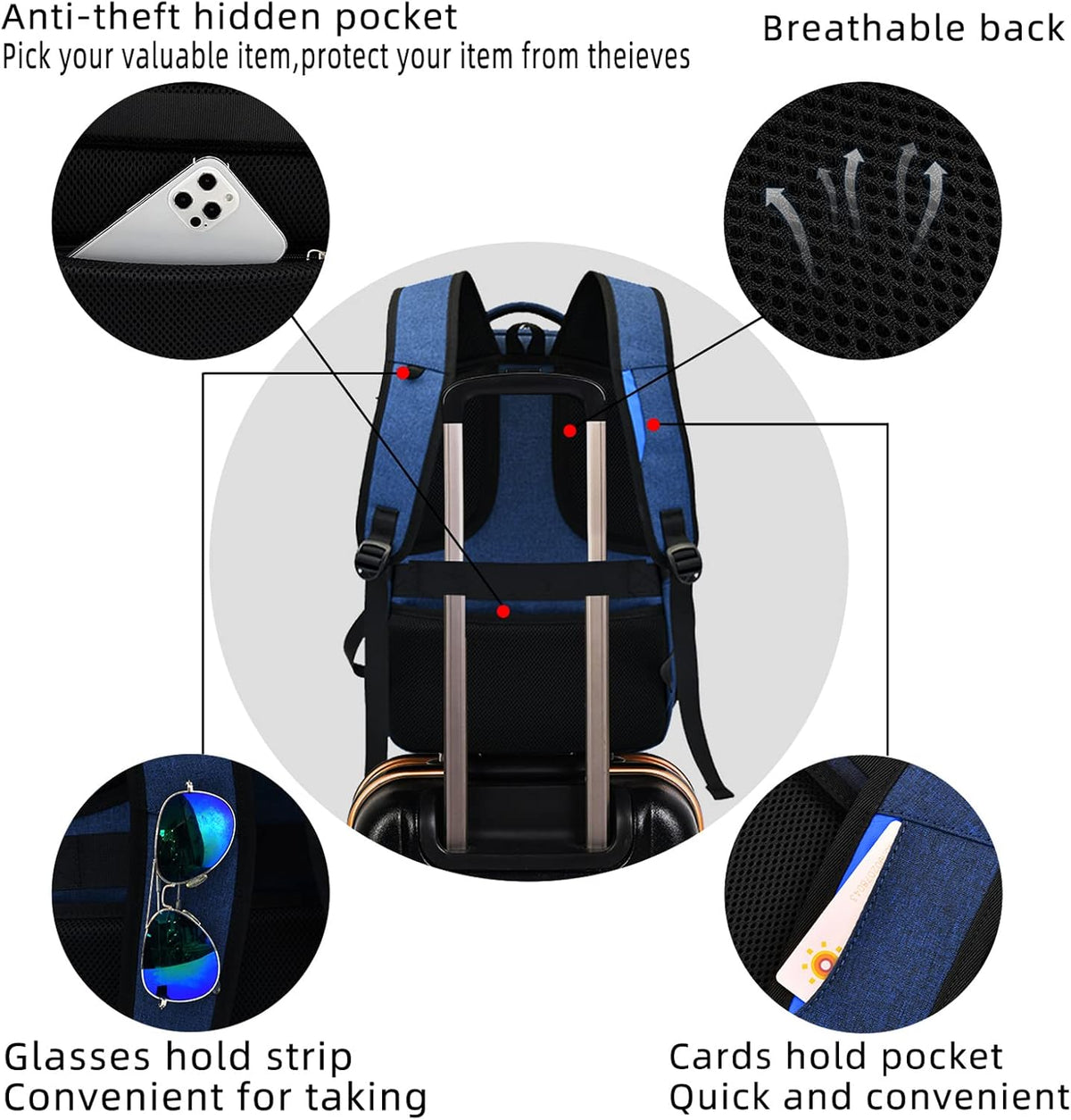 Rory Water-Resistant 17-Inch Laptop Travel Backpack