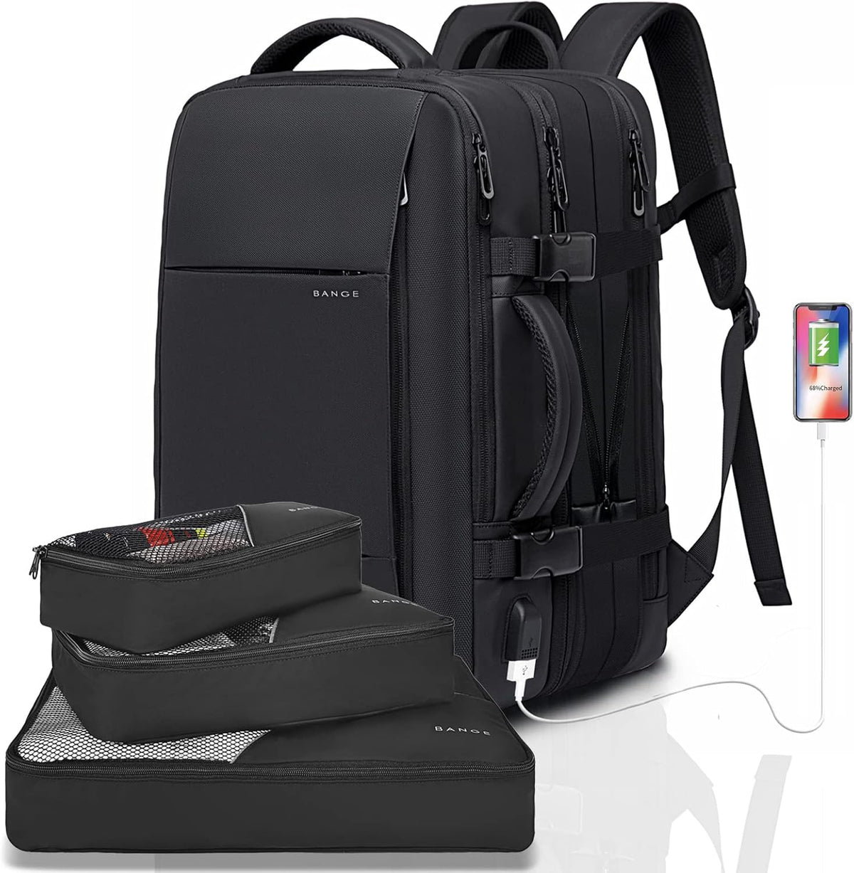 Avery Expandable 26-45L Travel Backpack and Duffle