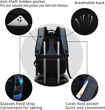 Rory Water-Resistant 17-Inch Laptop Travel Backpack