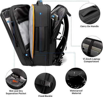 Avery Expandable 26-45L Travel Backpack and Duffle