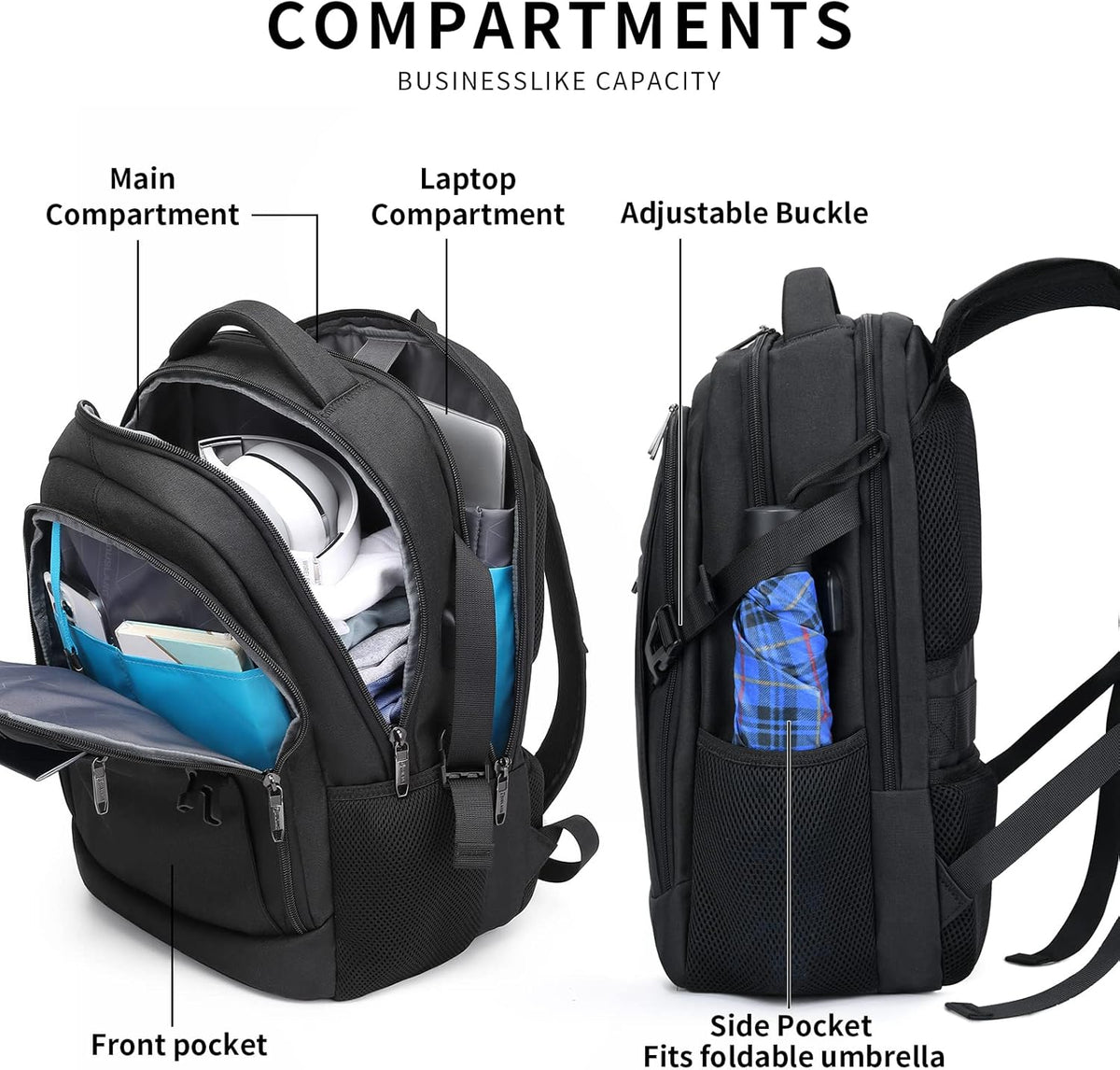 Rory Water-Resistant 17-Inch Laptop Travel Backpack