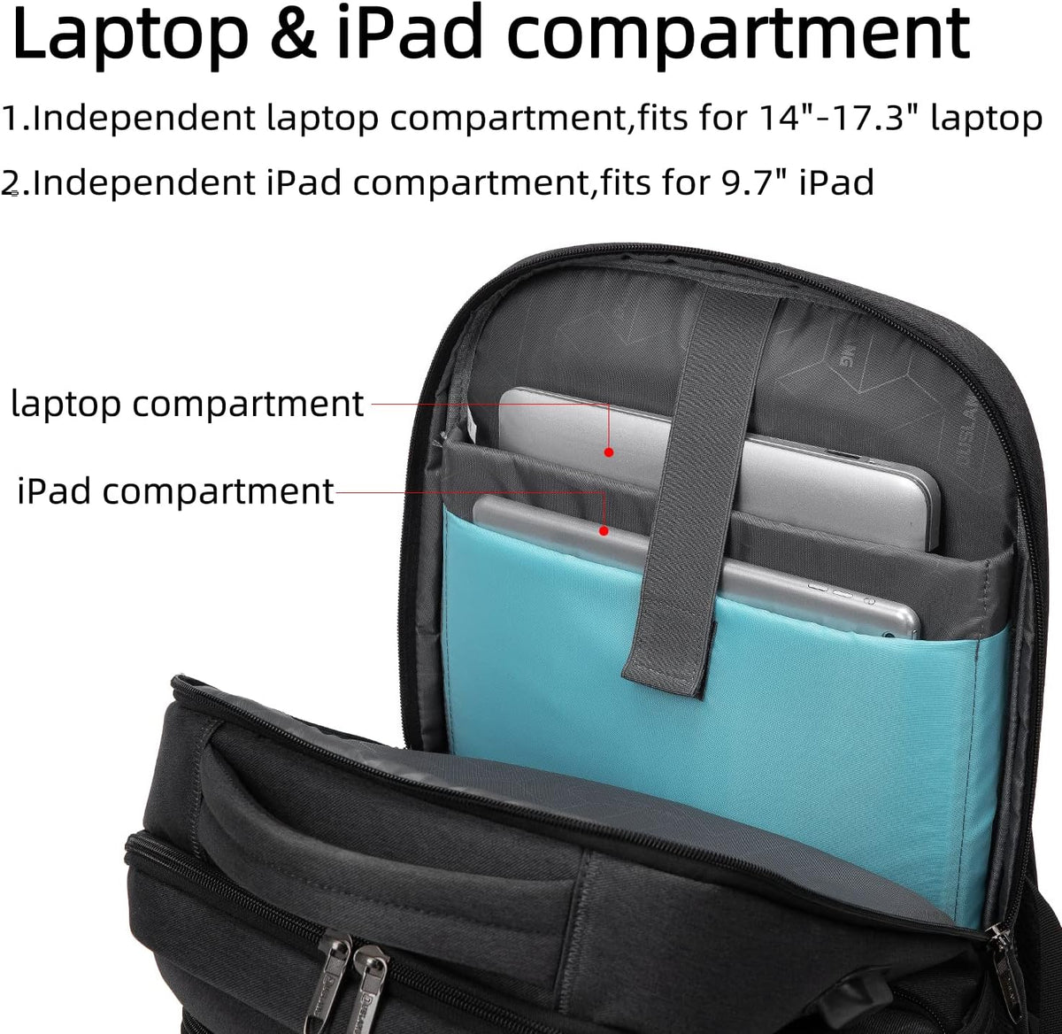 Rory Water-Resistant 17-Inch Laptop Travel Backpack