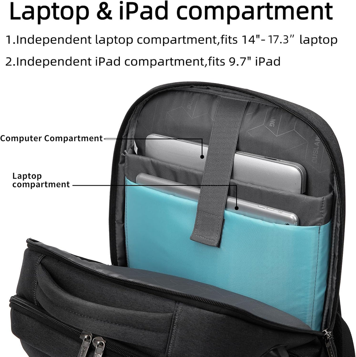 Rory Water-Resistant 17-Inch Laptop Travel Backpack