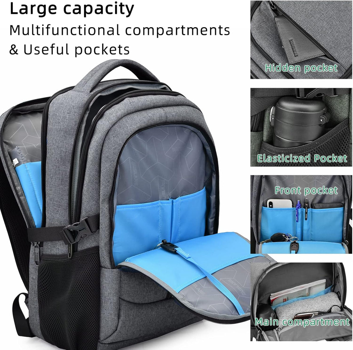 Rory Water-Resistant 17-Inch Laptop Travel Backpack