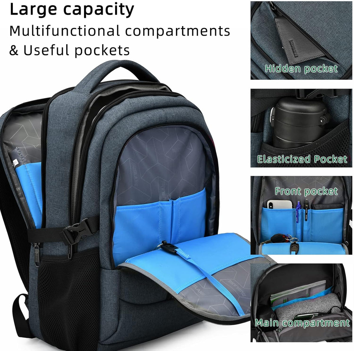 Rory Water-Resistant 17-Inch Laptop Travel Backpack