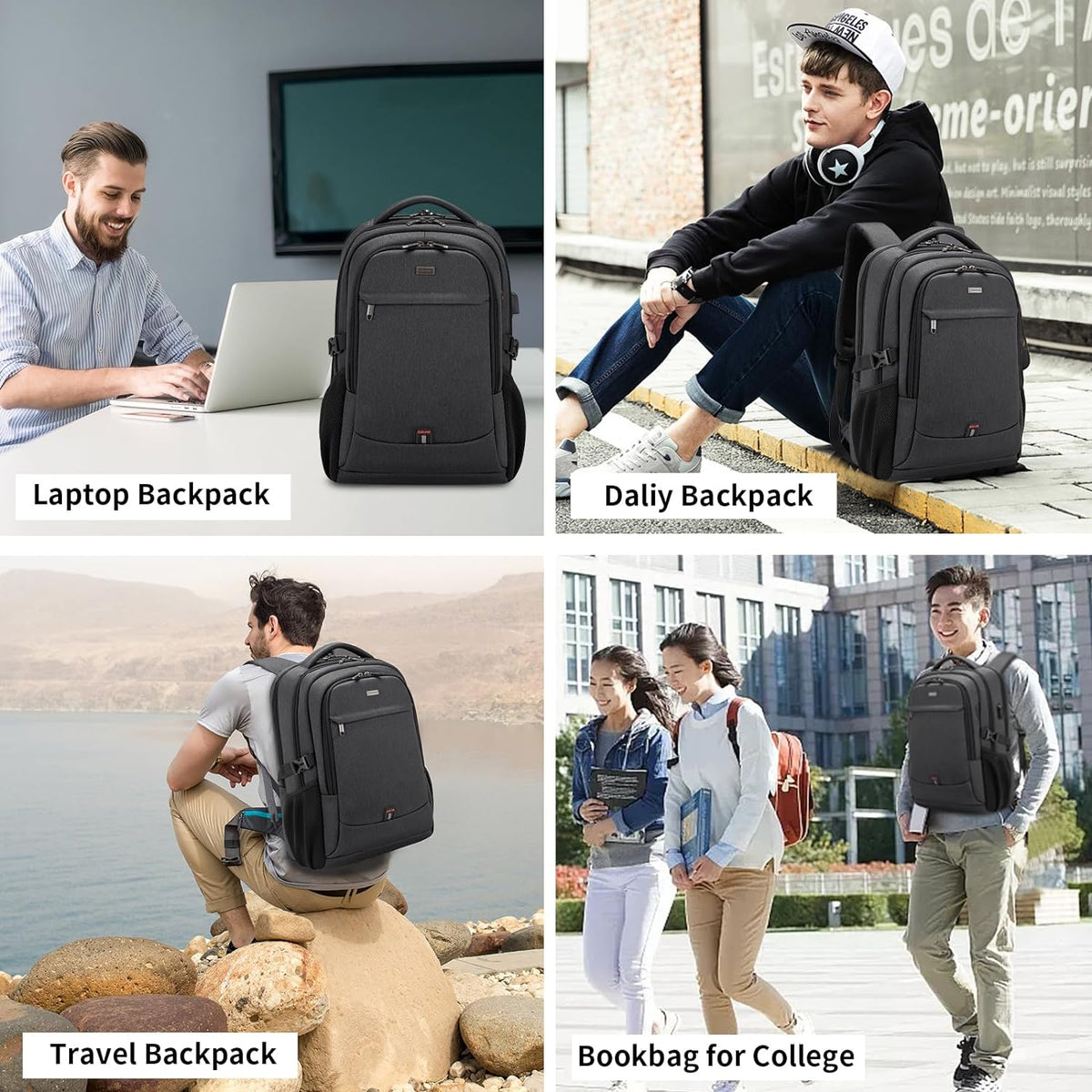 Rory Water-Resistant 17-Inch Laptop Travel Backpack