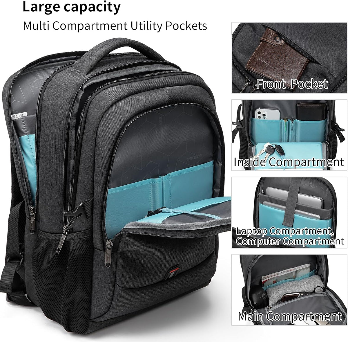 Rory Water-Resistant 17-Inch Laptop Travel Backpack