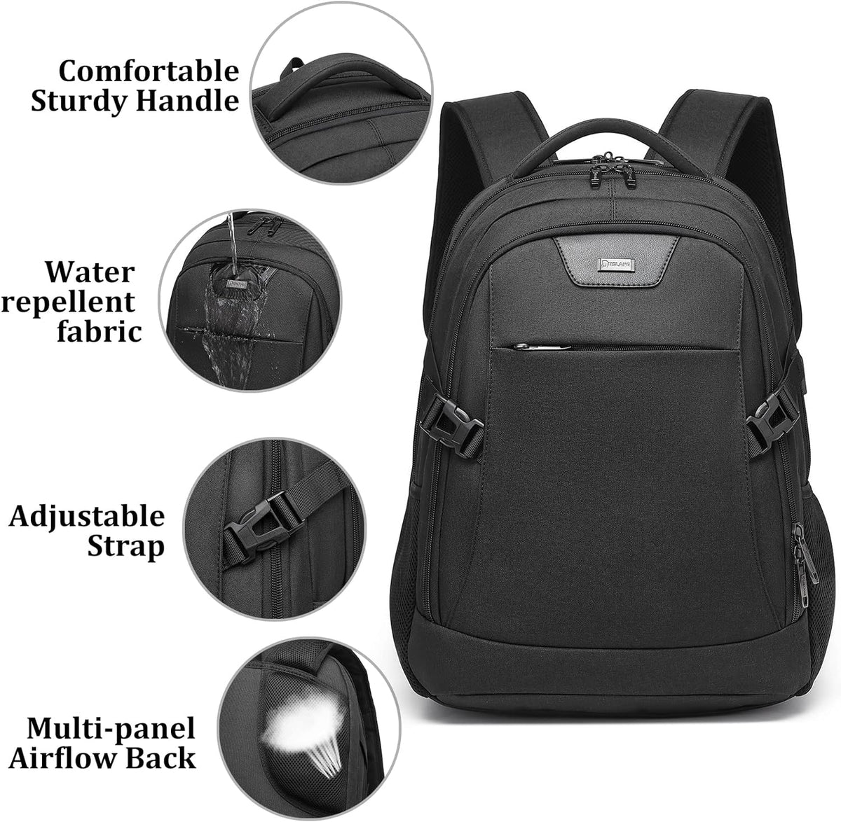 Rory Water-Resistant 17-Inch Laptop Travel Backpack