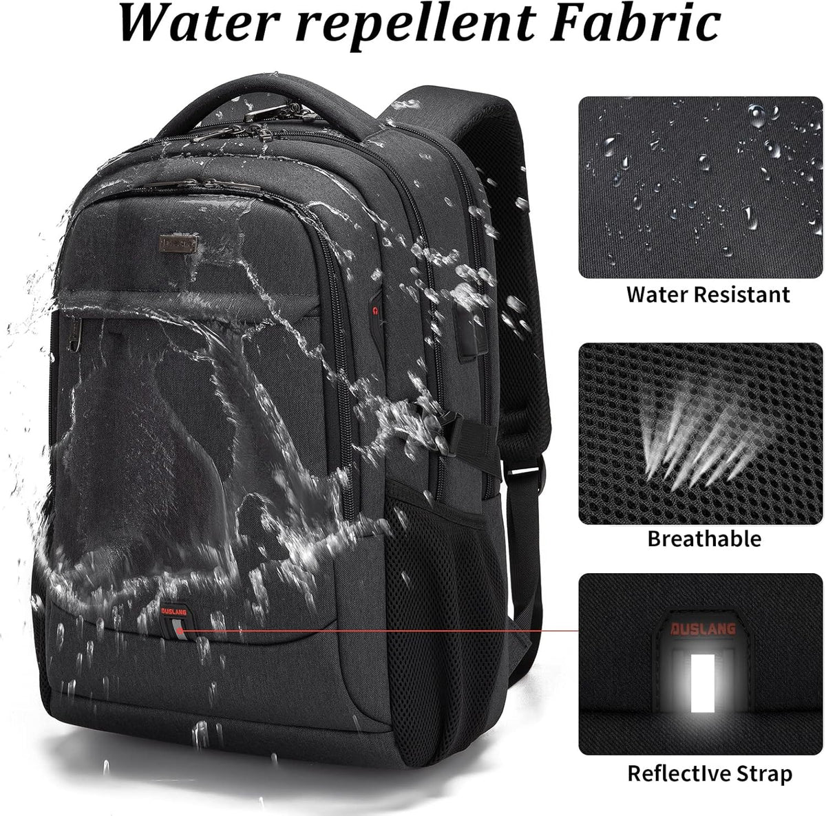 Rory Water-Resistant 17-Inch Laptop Travel Backpack