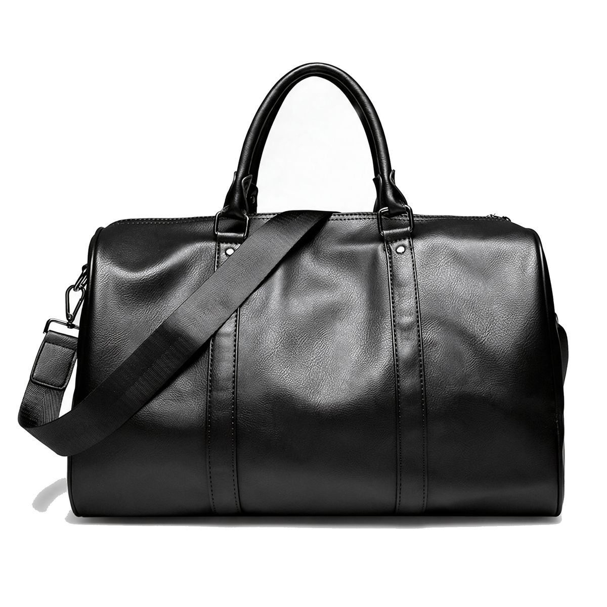 Jordan Vegan Leather Travel Duffel for Weekends with Strap