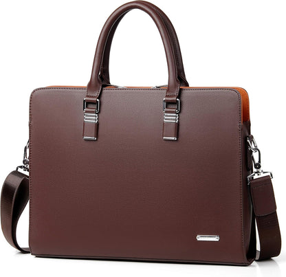 Morgan Genuine Leather Laptop Briefcase for Work