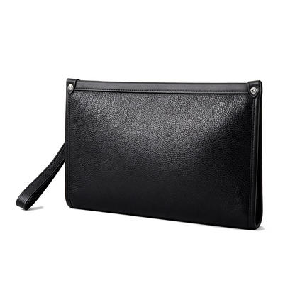 Sebastian Leather Business Clutch with Fingerprint Lock