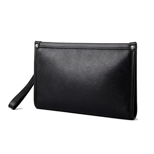 Sebastian Leather Business Clutch with Fingerprint Lock