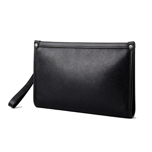 Sebastian Leather Business Clutch with Fingerprint Lock