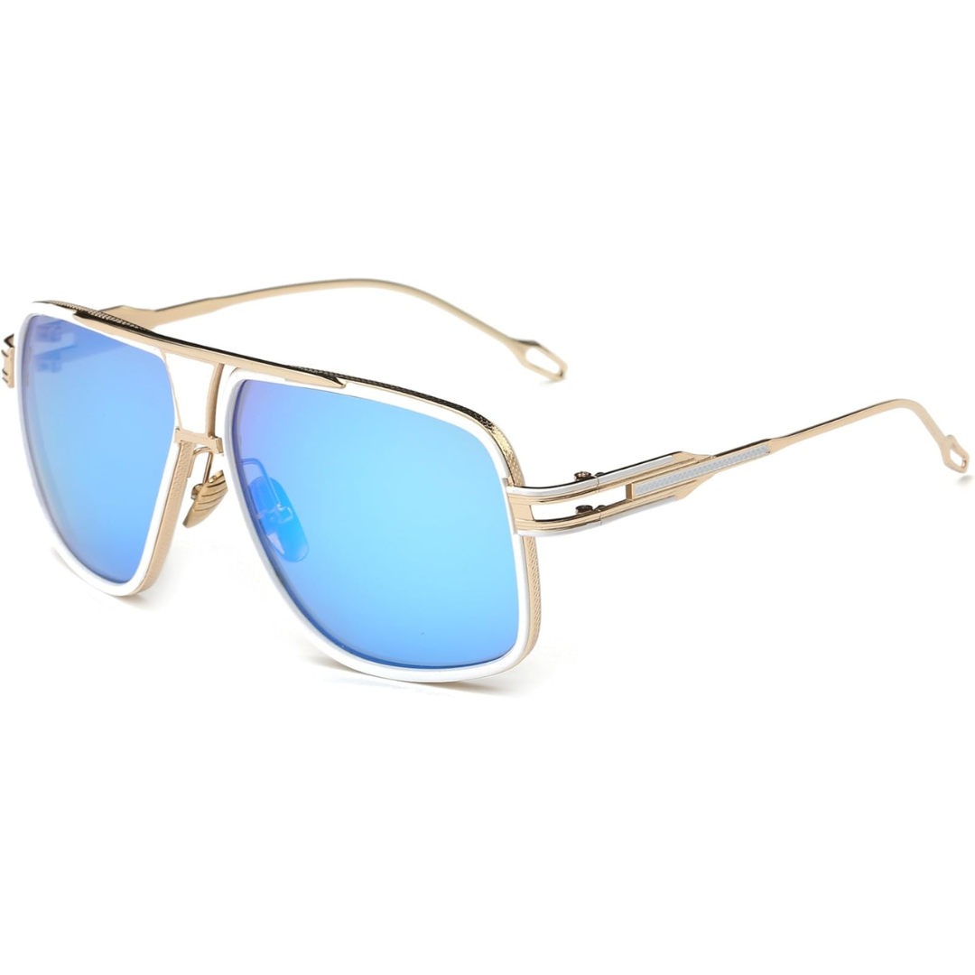 Jimmy Classic Aviator Sunglasses for Men with Case