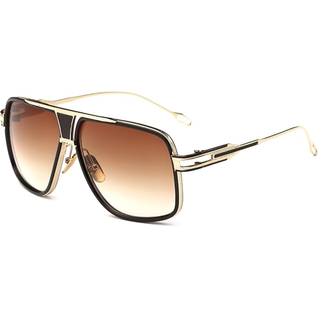 Jimmy Classic Aviator Sunglasses for Men with Case