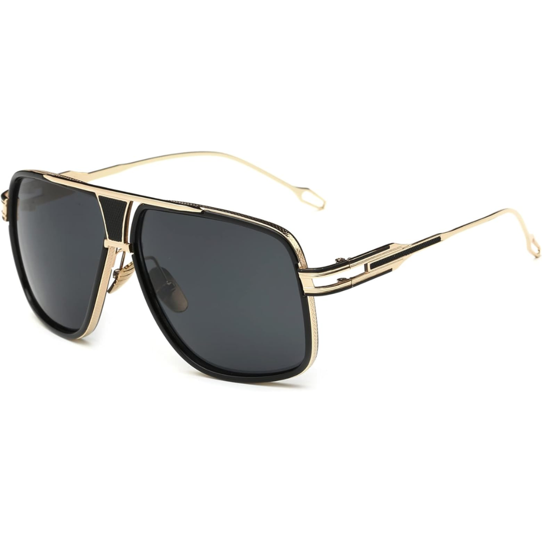 Jimmy Classic Aviator Sunglasses for Men with Case