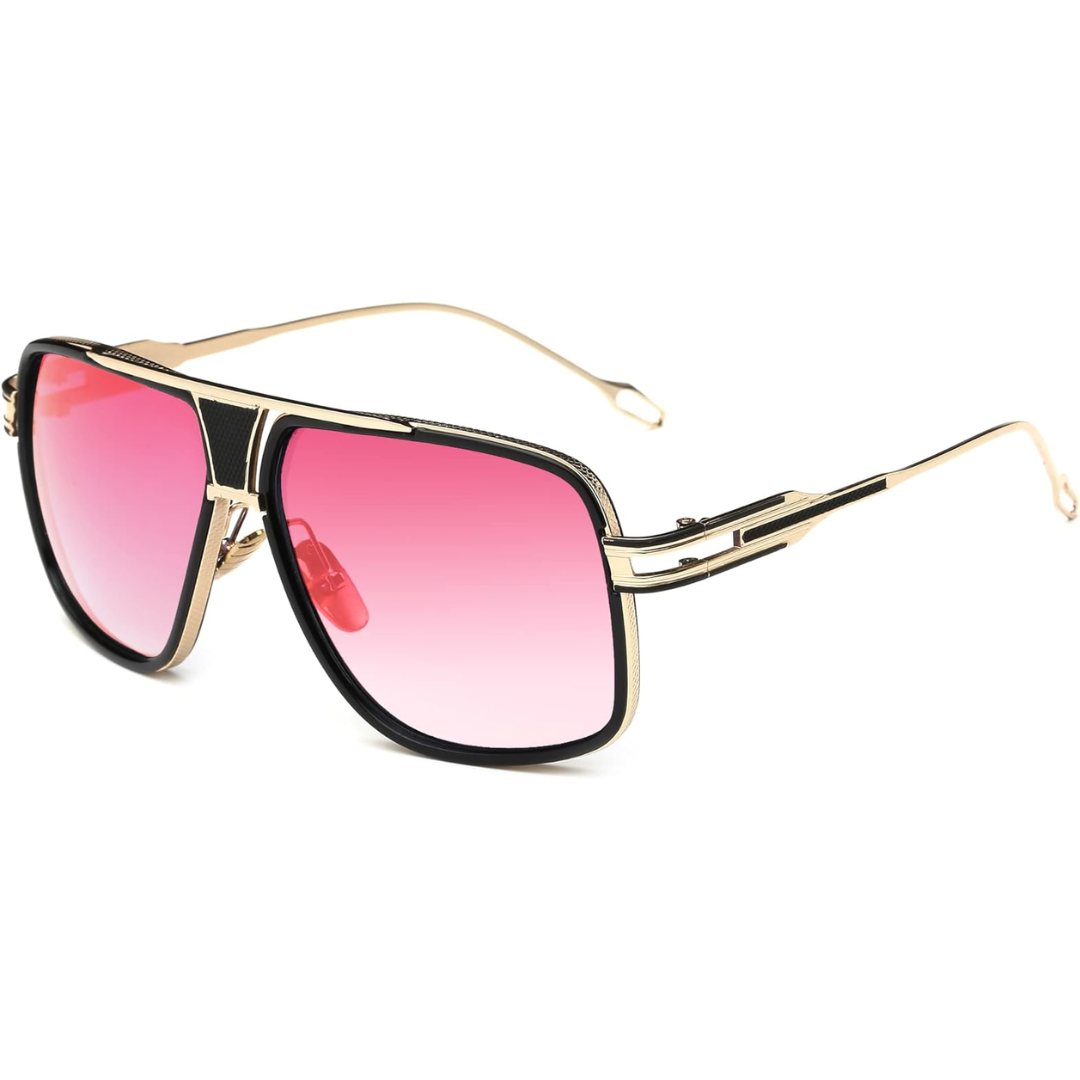 Jimmy Classic Aviator Sunglasses for Men with Case