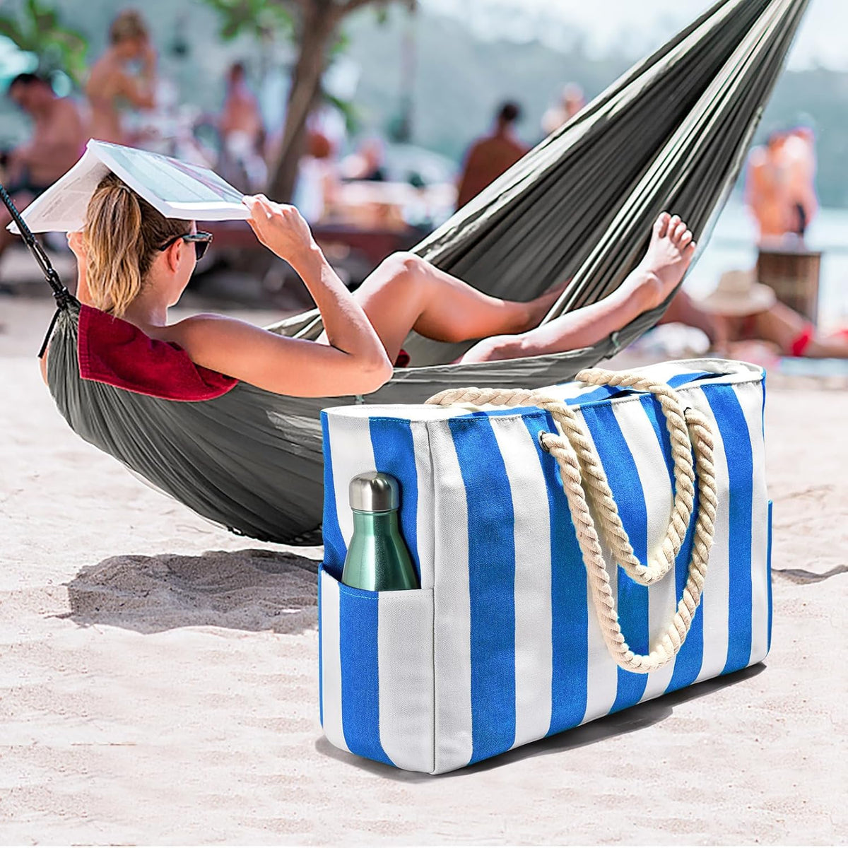 SandAway Oversized Sandproof Beach Tote for Holidays