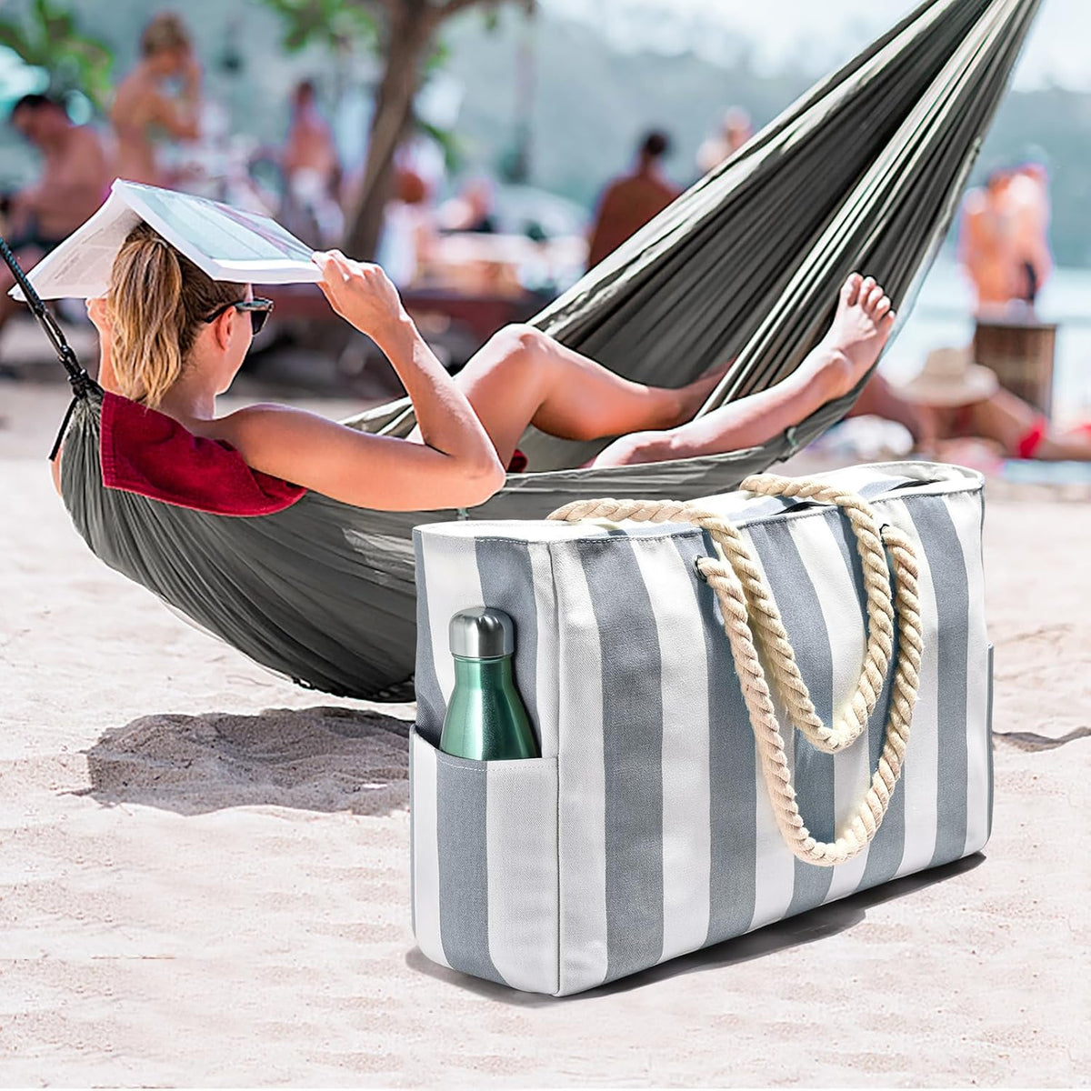 SandAway Oversized Sandproof Beach Tote for Holidays