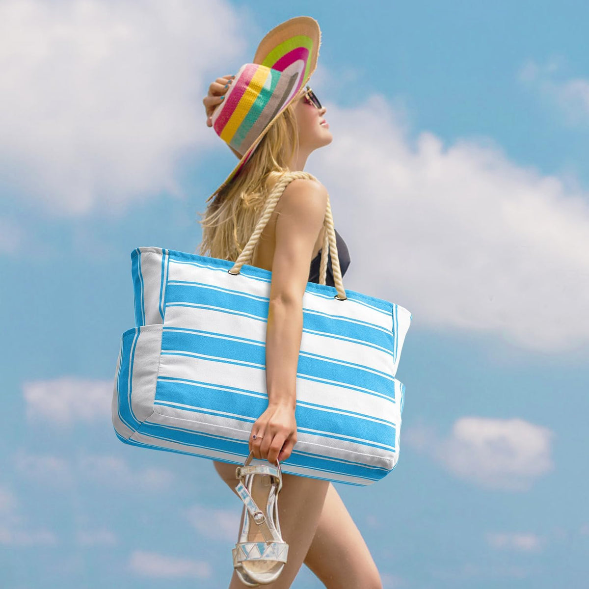 SandAway Oversized Sandproof Beach Tote for Holidays