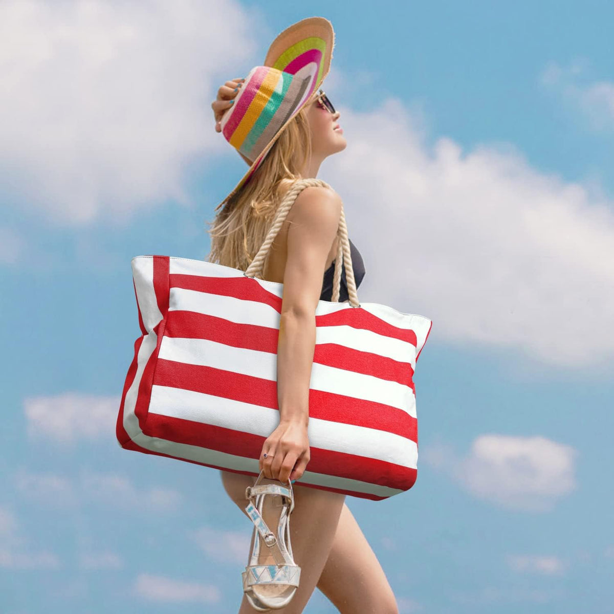 SandAway Oversized Sandproof Beach Tote for Holidays