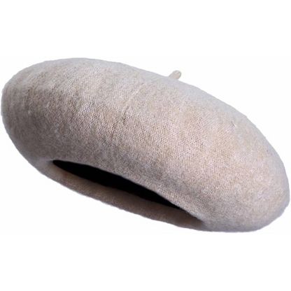 Evelyne Classic French Wool Beret for Autumn and Winter
