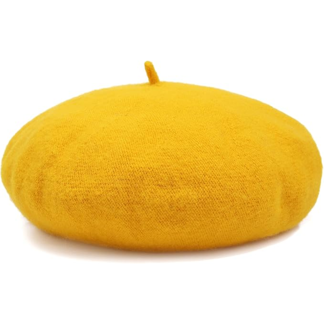 Evelyne Classic French Wool Beret for Autumn and Winter