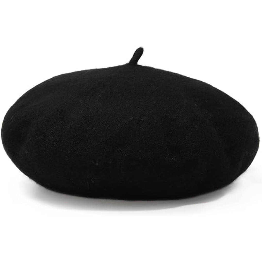 Evelyne Classic French Wool Beret for Autumn and Winter