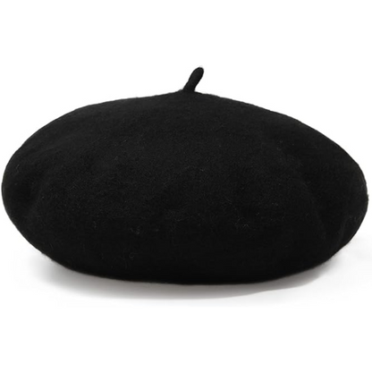 Evelyne Classic French Wool Beret for Autumn and Winter