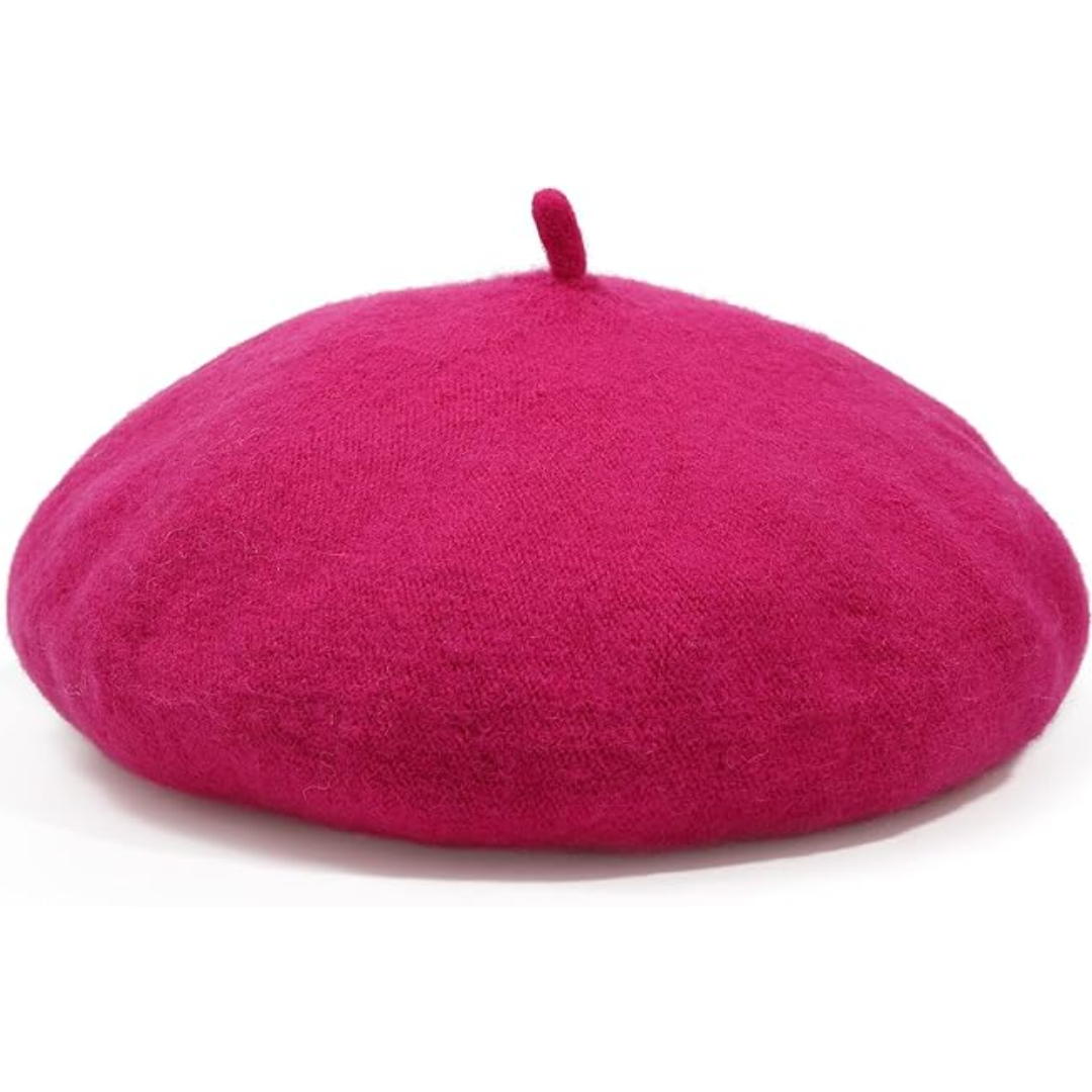 Evelyne Classic French Wool Beret for Autumn and Winter