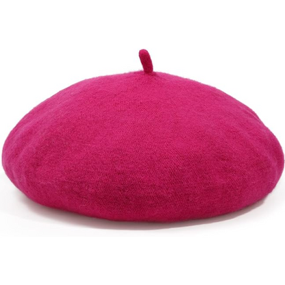 Evelyne Classic French Wool Beret for Autumn and Winter