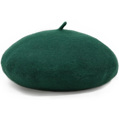Evelyne Classic French Wool Beret for Autumn and Winter