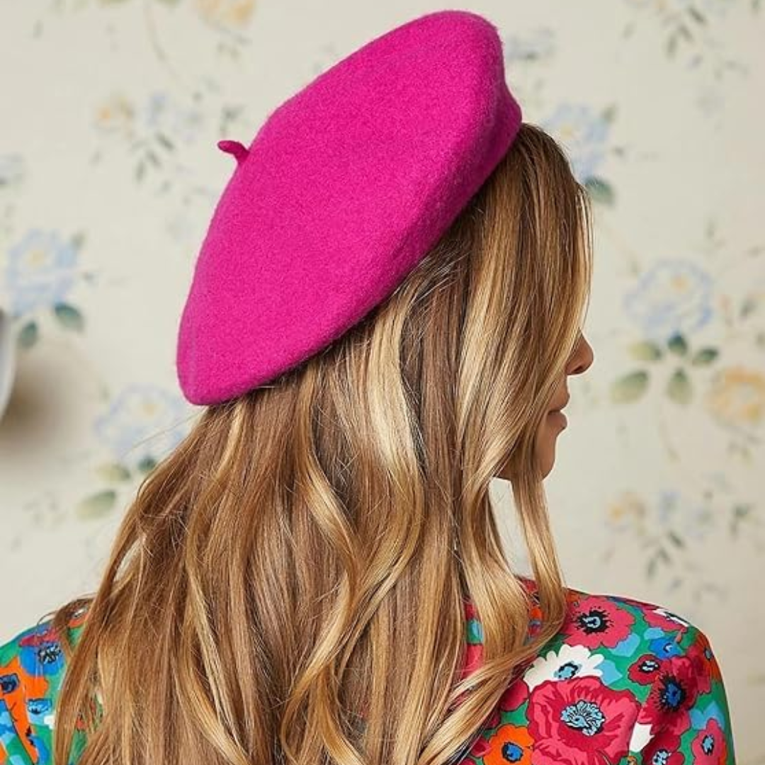 Evelyne Classic French Wool Beret for Autumn and Winter