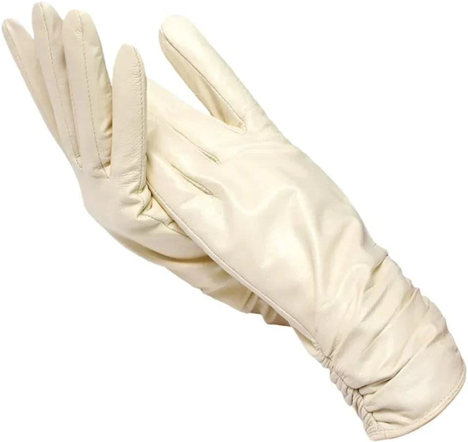 LuxLeather Wool-Lined Leather Gloves for Winter
