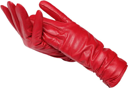 LuxLeather Wool-Lined Leather Gloves for Winter