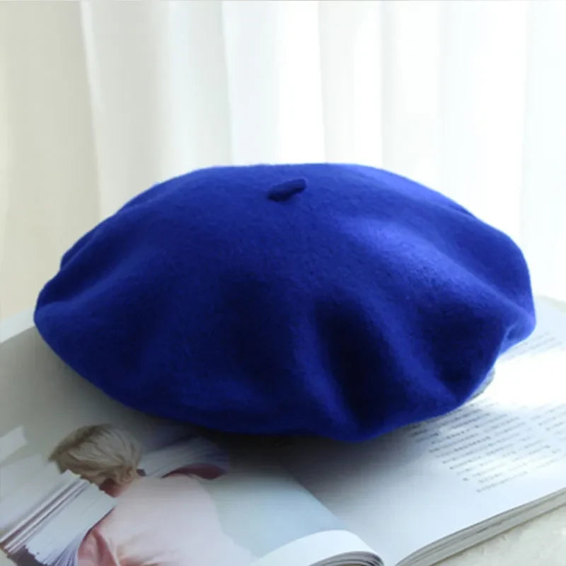 Marlene Classic Stretch Wool Beret for Winter