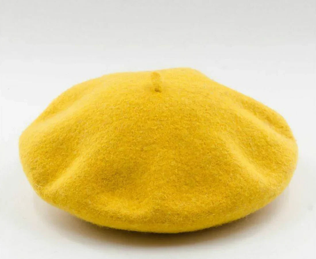 Marlene Classic Stretch Wool Beret for Winter