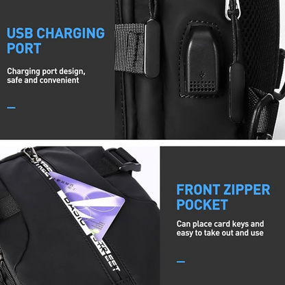 UrbanLite Compact Crossbody Sling Backpack for Travel