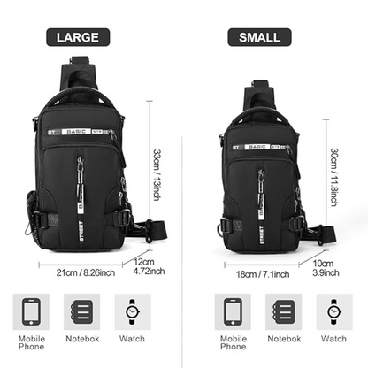 UrbanLite Compact Crossbody Sling Backpack for Travel
