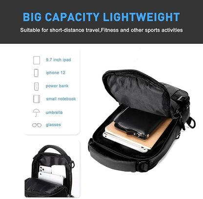 UrbanLite Compact Crossbody Sling Backpack for Travel