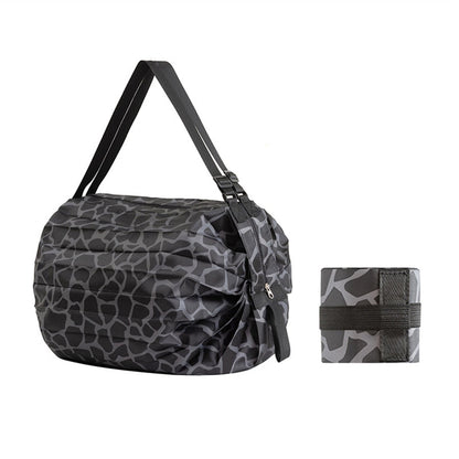 Camille Foldable Large Oxford Shopping Tote Bag